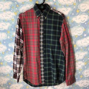 Polo Ralph Lauren Plaid Patchwork ButtonDown Shirt